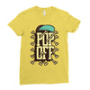 pop off Ladies Fitted T-Shirt