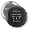 earth suck Pin-back button