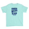 official t shirt mens you me at six sinners never sleep big all sizes Youth Tee