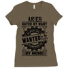 Aries Hated By Many Wanted By Plenty Ladies Fitted T-Shirt