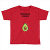 Powered By Avocado Toddler T-shirt