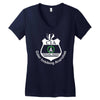 cia badge cider imbibing anarchist with badge Women's V-Neck T-Shirt
