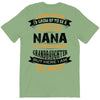 Super Cool Nana Of A Freaking Awesome Granddaughter T-Shirt