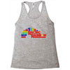 racing rainbow Racerback Tank