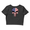 skull u.s.a. back Crop Top
