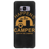 what happens in camper stays in camper vintage style camp funny Samsung Galaxy S8 Plus