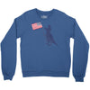Patriotic T-Rex Crewneck Sweatshirt