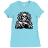 evil skull humor Ladies Fitted T-Shirt