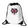 seriously strange ram Drawstring Bags