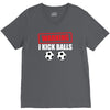 warning i kick balls V-Neck Tee