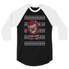 ugly santa dabbing 3/4 Sleeve Shirt