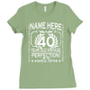 40th birthday Ladies Fitted T-Shirt