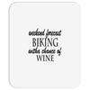 weekend forecast biking with a change of wine Mousepad