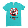 Impeach 45 Stop Trump Ladies Fitted T-Shirt