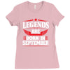 Legends Are Born In September Ladies Fitted T-Shirt
