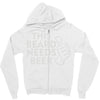this beard needs beer Zipper Hoodie