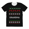 ugly christmas grandma All Over Women's T-shirt