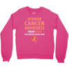 i wear peach for some special to me Crewneck Sweatshirt