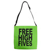 free high fives t shirt x large funny humor geek awesome highfive cool Adjustable Strap Totes