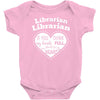 librarian if you my hands are full you should see my heart Baby Onesie