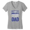 Behind Every Great Driller's Daughters Is A Truly Amazing Dad Women's V-Neck T-Shirt