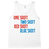 one shift two shift red shift blue shift Tank Top
