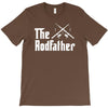 the rodfather   mens funny fishing T-Shirt