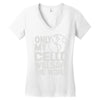 only my cello will save the world Women's V-Neck T-Shirt