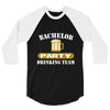 bachelor party drinking team wedding groomsmen bridal funny 3/4 Sleeve Shirt
