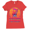 Too Hip To Hop  Bunny Easter Ladies Fitted T-Shirt