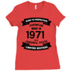 Premium Vintage 1971 Ladies Fitted T-Shirt