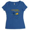fantasy football Women's Triblend Scoop T-shirt