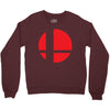 smash bros tribute unisex vinyl Crewneck Sweatshirt
