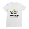 dentist crown Ladies Fitted T-Shirt