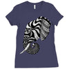 elephant ornate Ladies Fitted T-Shirt