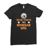 michigan girl Ladies Fitted T-Shirt