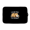 let me sleep Laptop sleeve