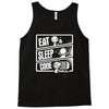 v3 eat sleep code Tank Top