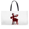 lumberjack reindeer Weekender Totes