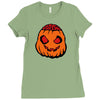 halloween pumpkin Ladies Fitted T-Shirt