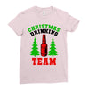 christmas drinking team Ladies Fitted T-Shirt