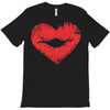 lip print heart T-Shirt
