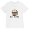 Burger and Fries Best Friends V-Neck Tee