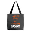 pumpkin spice and everything spooky Tote Bags
