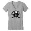 viking skull Women's V-Neck T-Shirt