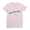 down the shore hooded Ladies Fitted T-Shirt