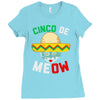 cinco de meow Ladies Fitted T-Shirt