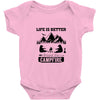 Life Is Better Around The Campfire Baby Bodysuit