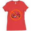 no moped Ladies Fitted T-Shirt