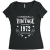 original parts vintage established 1972 perfectly aged Women's Triblend Scoop T-shirt